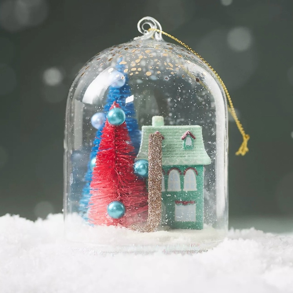 Anthropologie Ornament letter J Arctic Home For The Holidays Monogram NWT